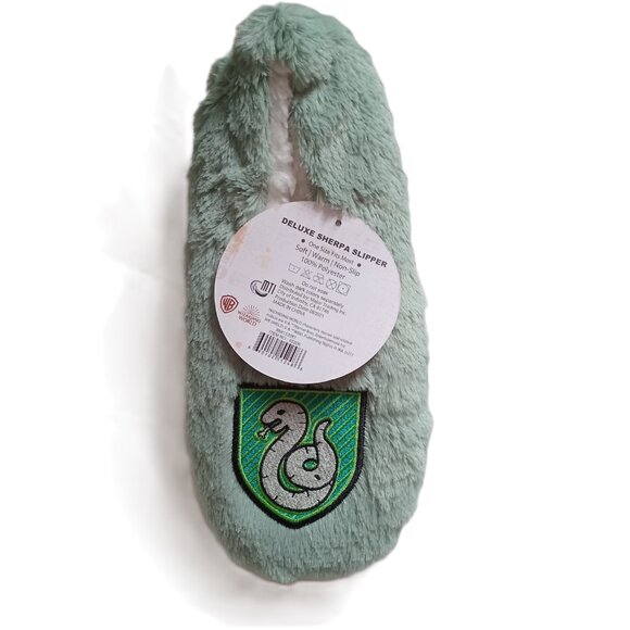 Harry Potter Deluxe Sherpa Slippers, One Size NWT, Mint Green Color - Picture 3 of 6